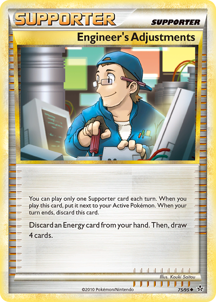 Engineer's Adjustments (75/95) [HeartGold & SoulSilver: Unleashed] | Jomio and Rueliete's Cards and Comics