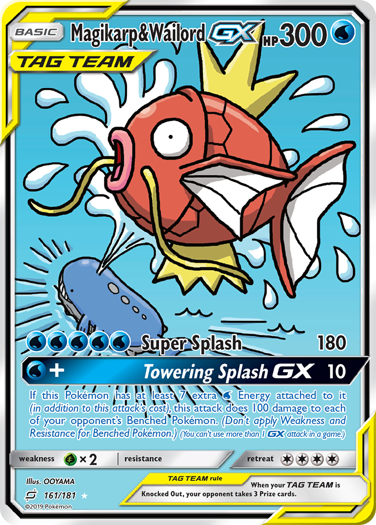 Magikarp & Wailord GX (161/181) [Sun & Moon: Team Up] | Jomio and Rueliete's Cards and Comics