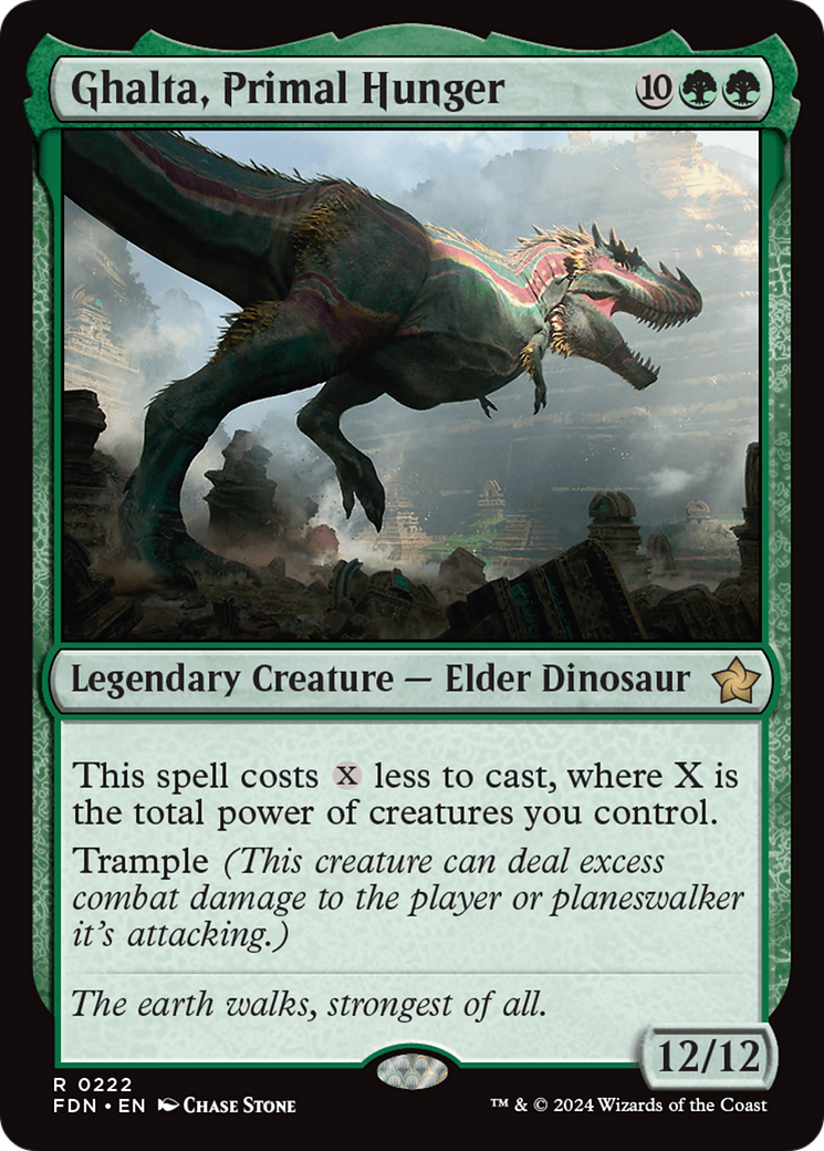 Ghalta, Primal Hunger [Foundations] | Jomio and Rueliete's Cards and Comics