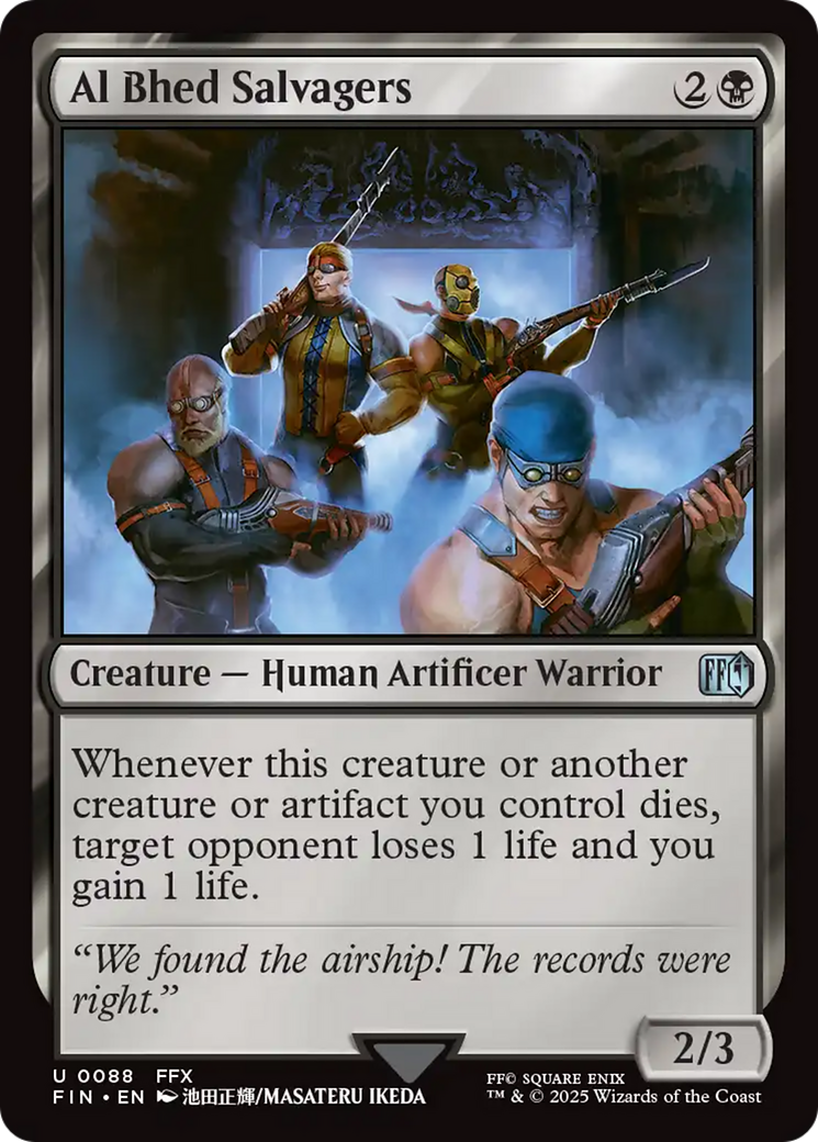 Al Bhed Salvagers [FINAL FANTASY] | Jomio and Rueliete's Cards and Comics