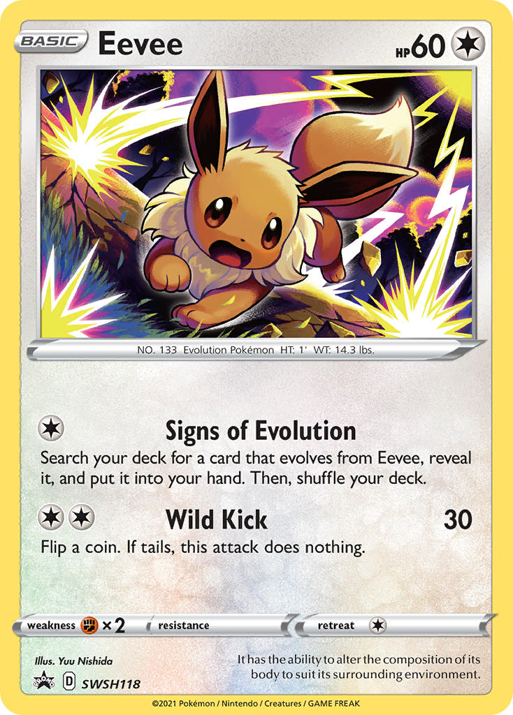 Eevee (SWSH118) [Sword & Shield: Black Star Promos] | Jomio and Rueliete's Cards and Comics