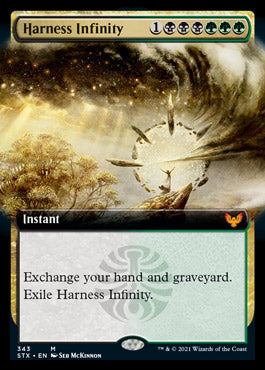 Harness Infinity (Extended Art) [Strixhaven: School of Mages] | Jomio and Rueliete's Cards and Comics