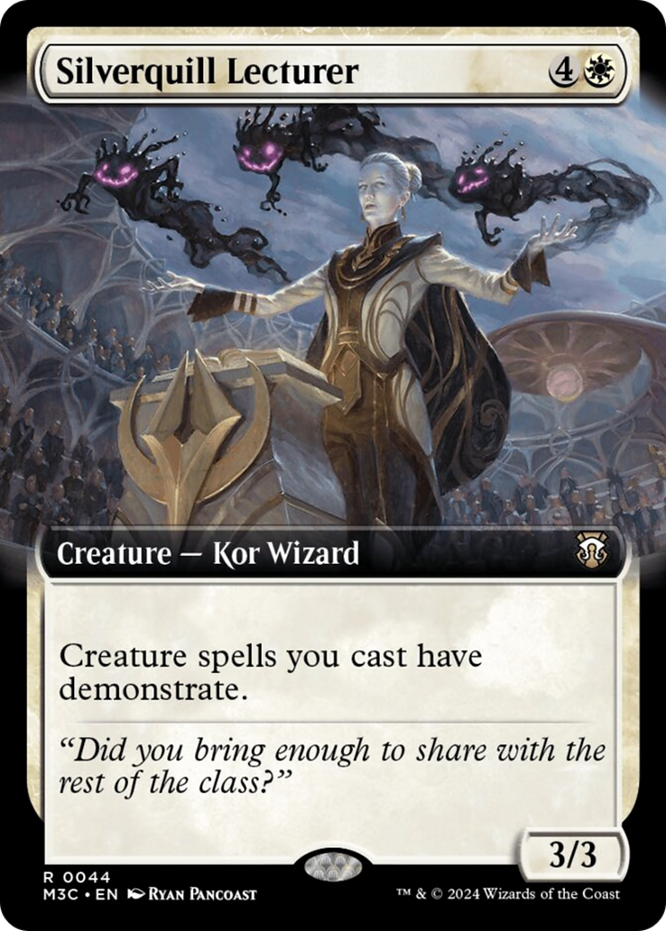 Silverquill Lecturer (Extended Art) (Ripple Foil) [Modern Horizons 3 Commander] | Jomio and Rueliete's Cards and Comics
