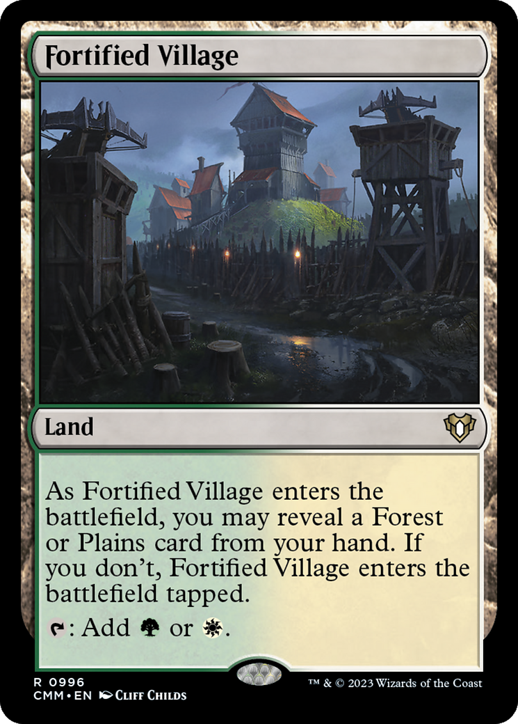 Fortified Village [Commander Masters] | Jomio and Rueliete's Cards and Comics