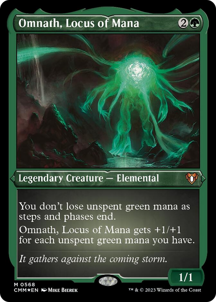 Omnath, Locus of Mana (Foil Etched) [Commander Masters] | Jomio and Rueliete's Cards and Comics