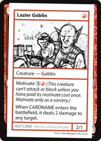 Lazier Goblin (2021 Edition) [Mystery Booster Playtest Cards] | Jomio and Rueliete's Cards and Comics
