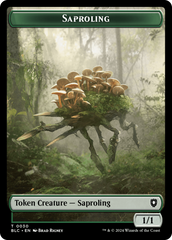 Hamster // Saproling Double-Sided Token [Bloomburrow Commander Tokens] | Jomio and Rueliete's Cards and Comics