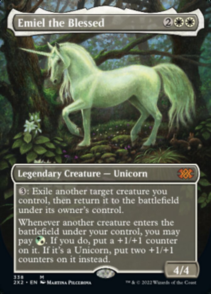 Emiel the Blessed (Borderless Alternate Art) [Double Masters 2022] | Jomio and Rueliete's Cards and Comics