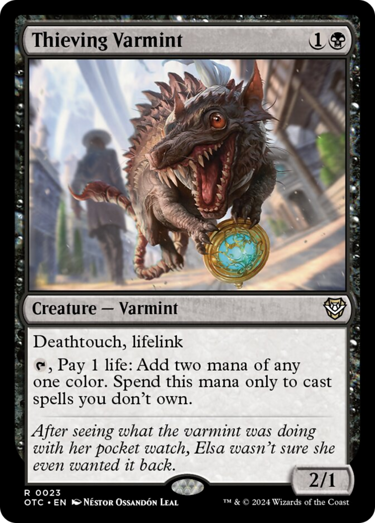 Thieving Varmint [Outlaws of Thunder Junction Commander] | Jomio and Rueliete's Cards and Comics