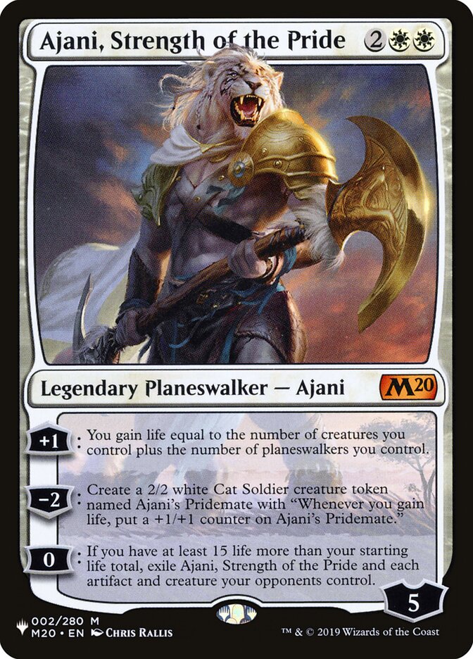 Ajani, Strength of the Pride [The List] | Jomio and Rueliete's Cards and Comics