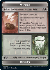 Wicked Role / Cursed Role // Emblem - On An Adventure Double-Sided Token [Wilds of Eldraine Tokens] | Jomio and Rueliete's Cards and Comics