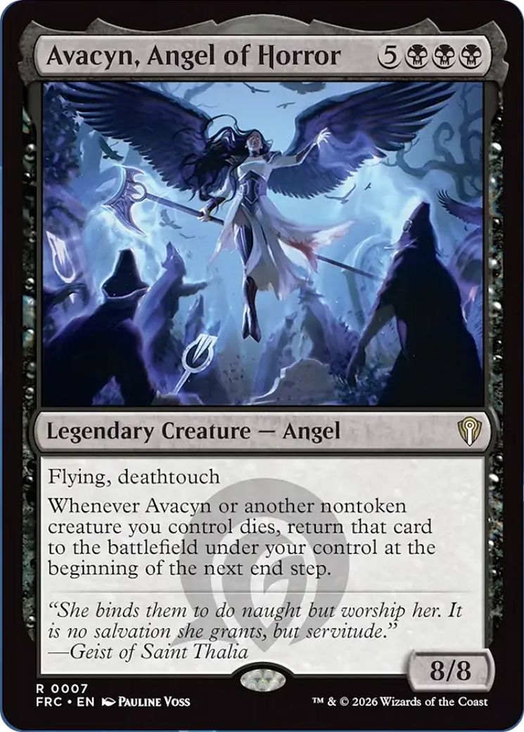 Avacyn, Angel of Horror [Reality Fracture Commander] | Jomio and Rueliete's Cards and Comics