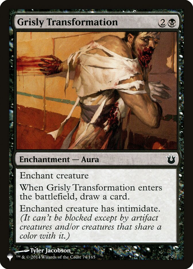 Grisly Transformation [The List] | Jomio and Rueliete's Cards and Comics