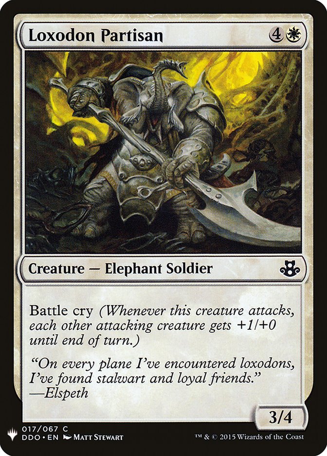 Loxodon Partisan [Mystery Booster] | Jomio and Rueliete's Cards and Comics