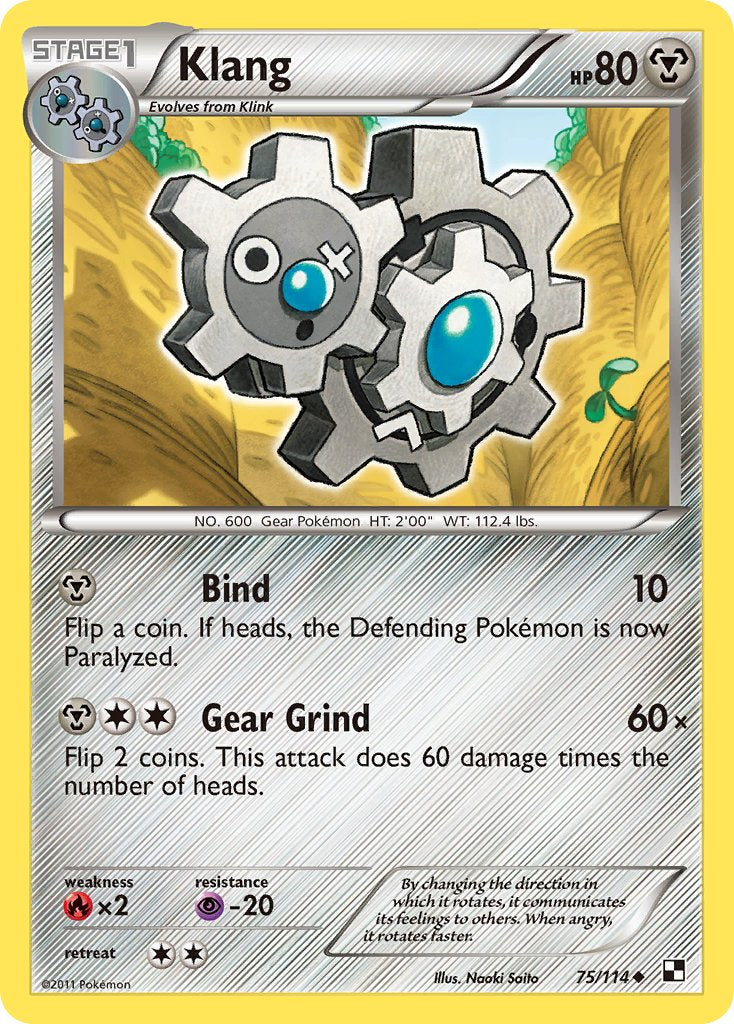 Klang (75/114) (Cracked Ice Holo) (Blister Exclusive) [Black & White: Base Set] | Jomio and Rueliete's Cards and Comics
