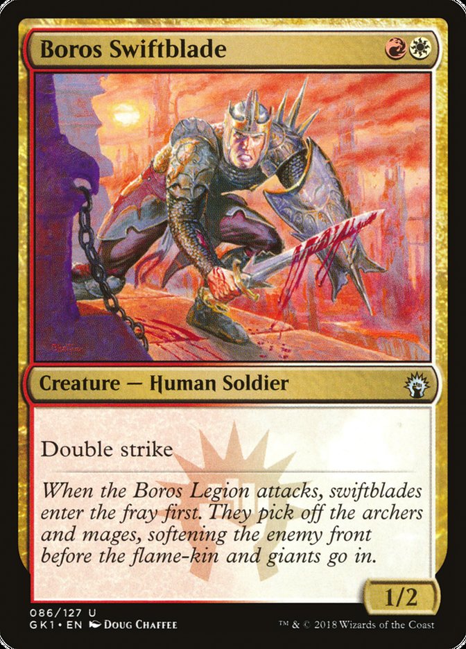 Boros Swiftblade [Guilds of Ravnica Guild Kit] | Jomio and Rueliete's Cards and Comics