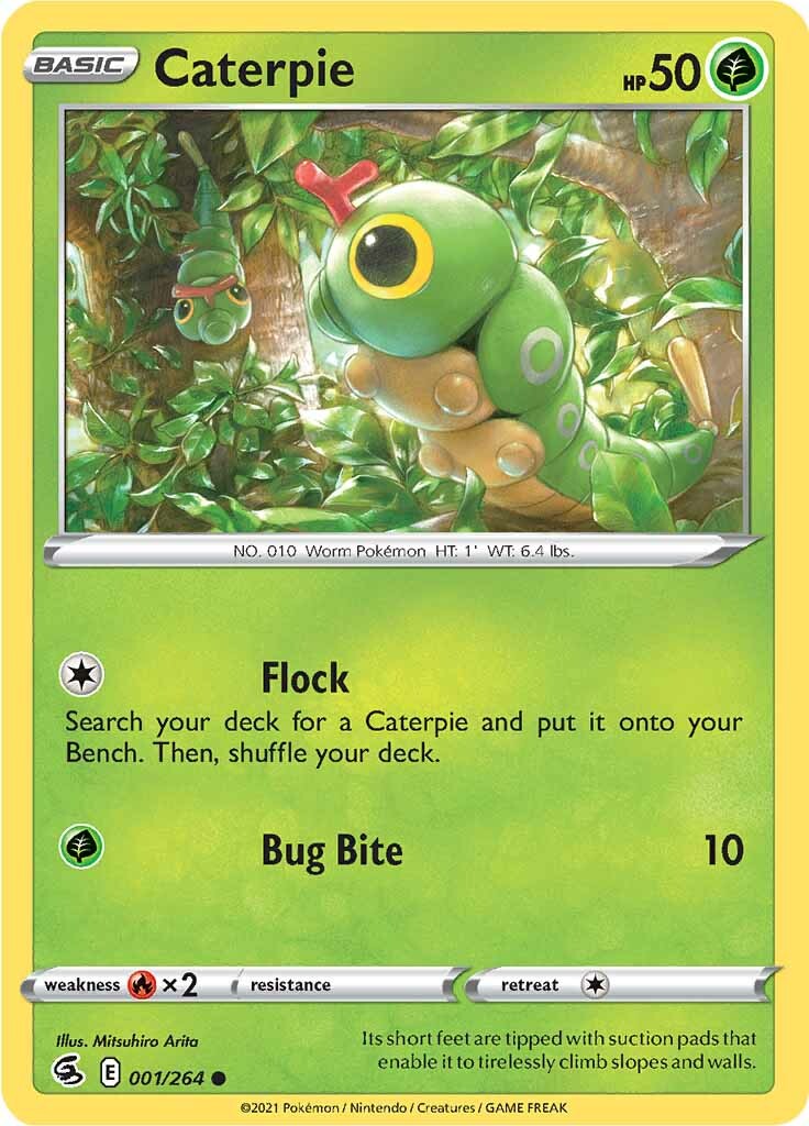 Caterpie (001/264) [Sword & Shield: Fusion Strike] | Jomio and Rueliete's Cards and Comics