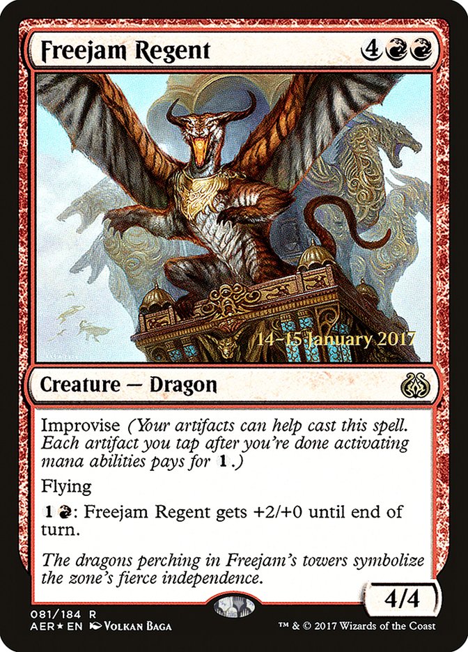 Freejam Regent [Aether Revolt Prerelease Promos] | Jomio and Rueliete's Cards and Comics