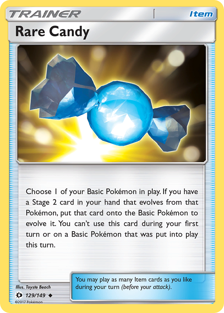 Rare Candy (129/149) [Sun & Moon: Base Set] | Jomio and Rueliete's Cards and Comics