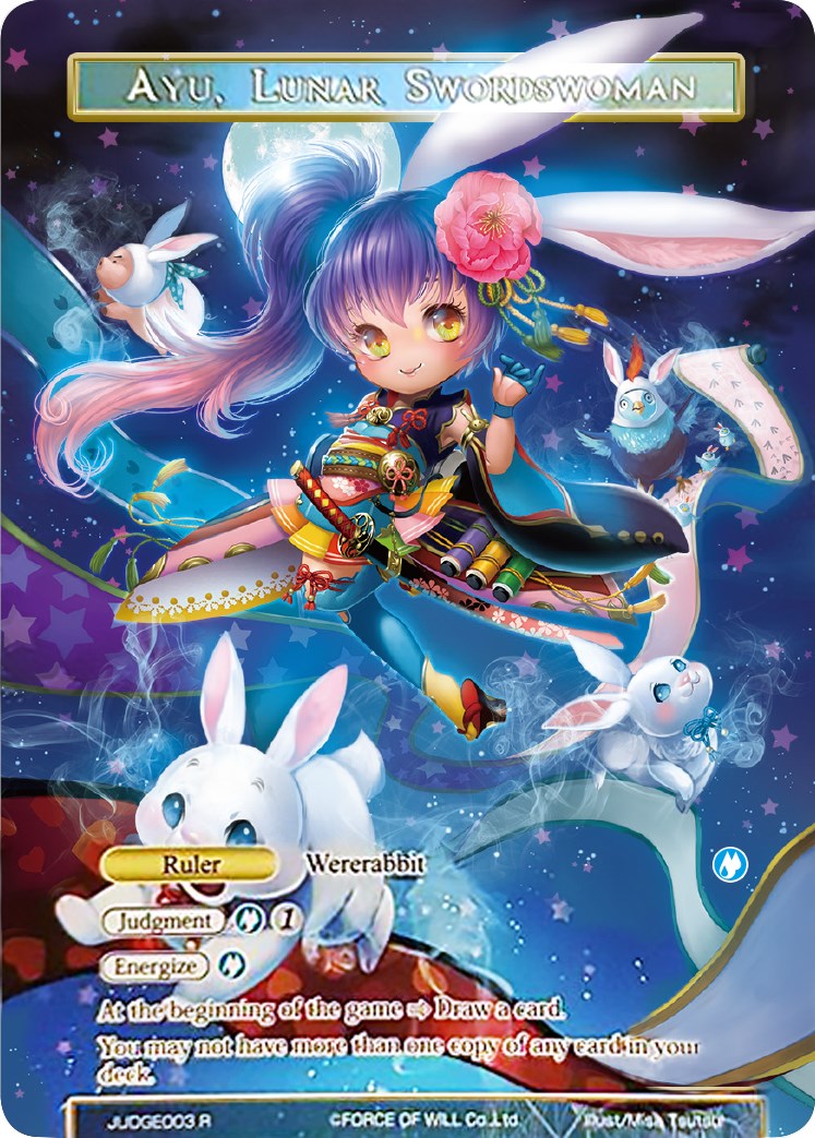 Ayu, Lunar Swordswoman // Ayu, Shaman Swordswoman (Judge Promo) (JUDGE003) [Promo Cards] | Jomio and Rueliete's Cards and Comics