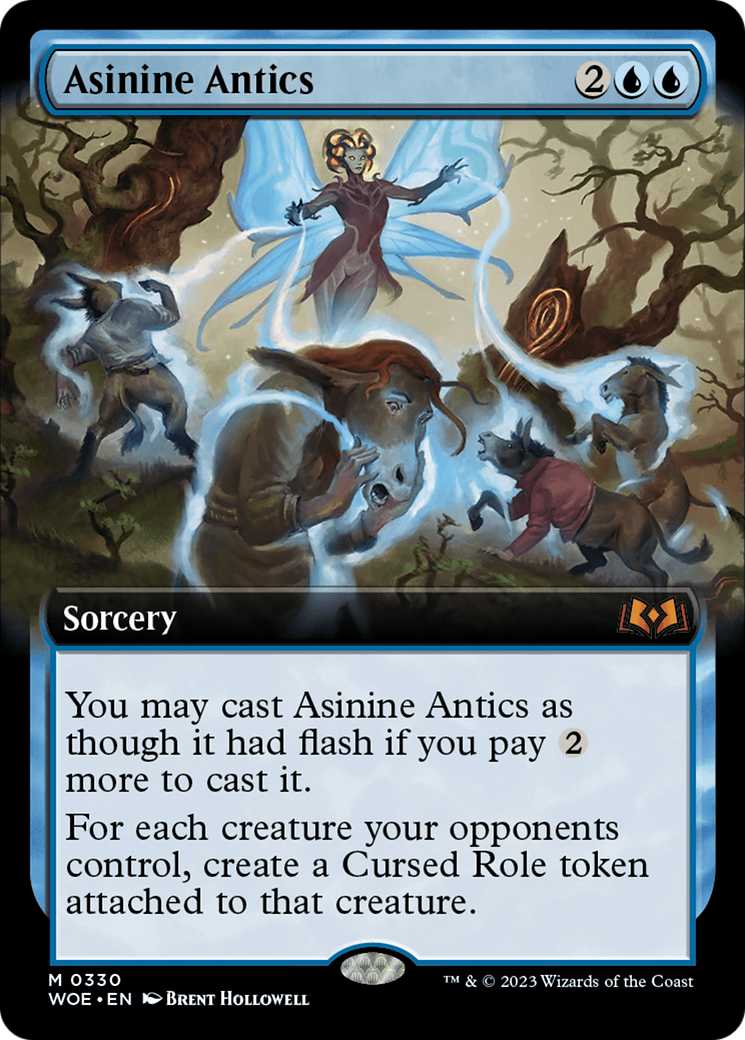 Asinine Antics (Extended Art) [Wilds of Eldraine] | Jomio and Rueliete's Cards and Comics