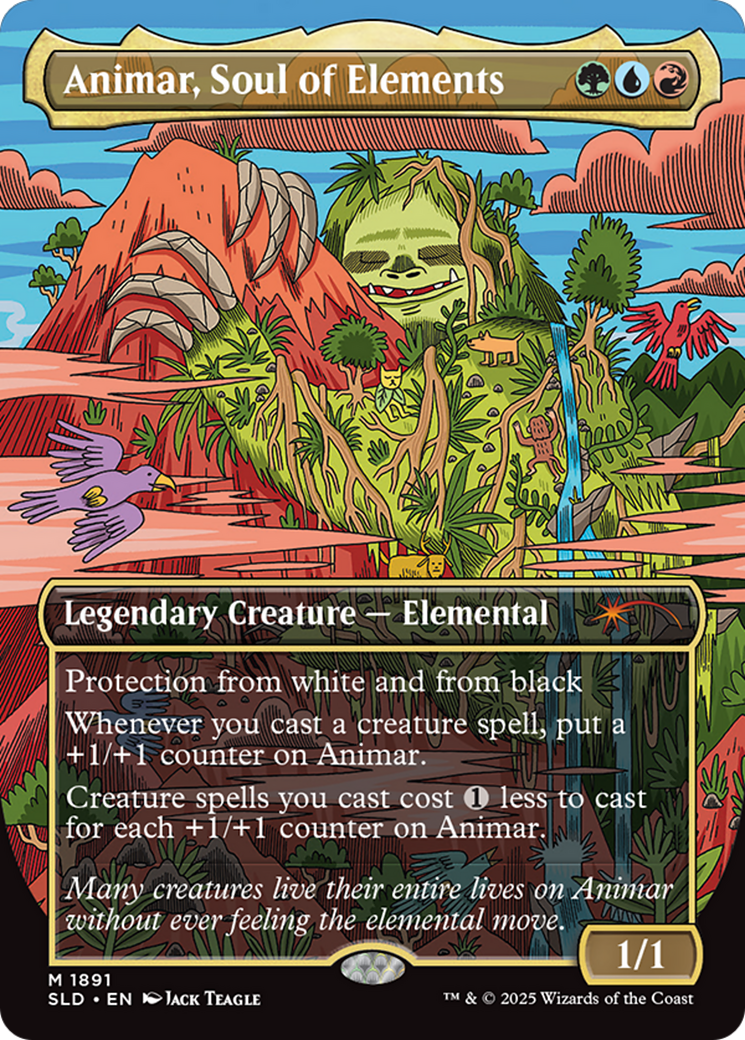 Animar, Soul of Elements (Rainbow Foil) [Secret Lair Drop Series] | Jomio and Rueliete's Cards and Comics