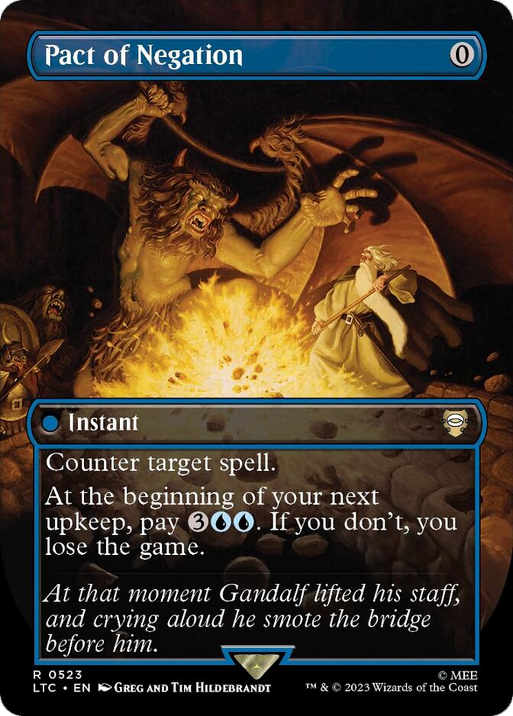 Pact of Negation (Borderless) [The Lord of the Rings: Tales of Middle-Earth Commander] | Jomio and Rueliete's Cards and Comics