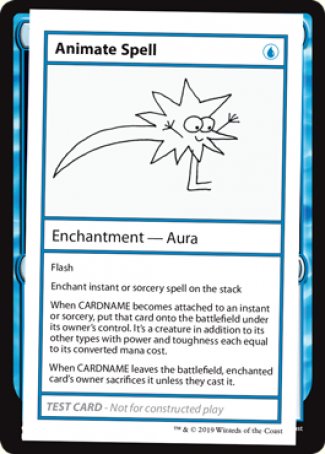 Animate Spell (2021 Edition) [Mystery Booster Playtest Cards] | Jomio and Rueliete's Cards and Comics