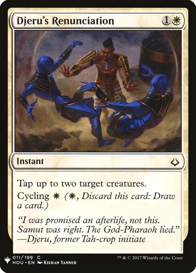 Djeru's Renunciation [Mystery Booster] | Jomio and Rueliete's Cards and Comics
