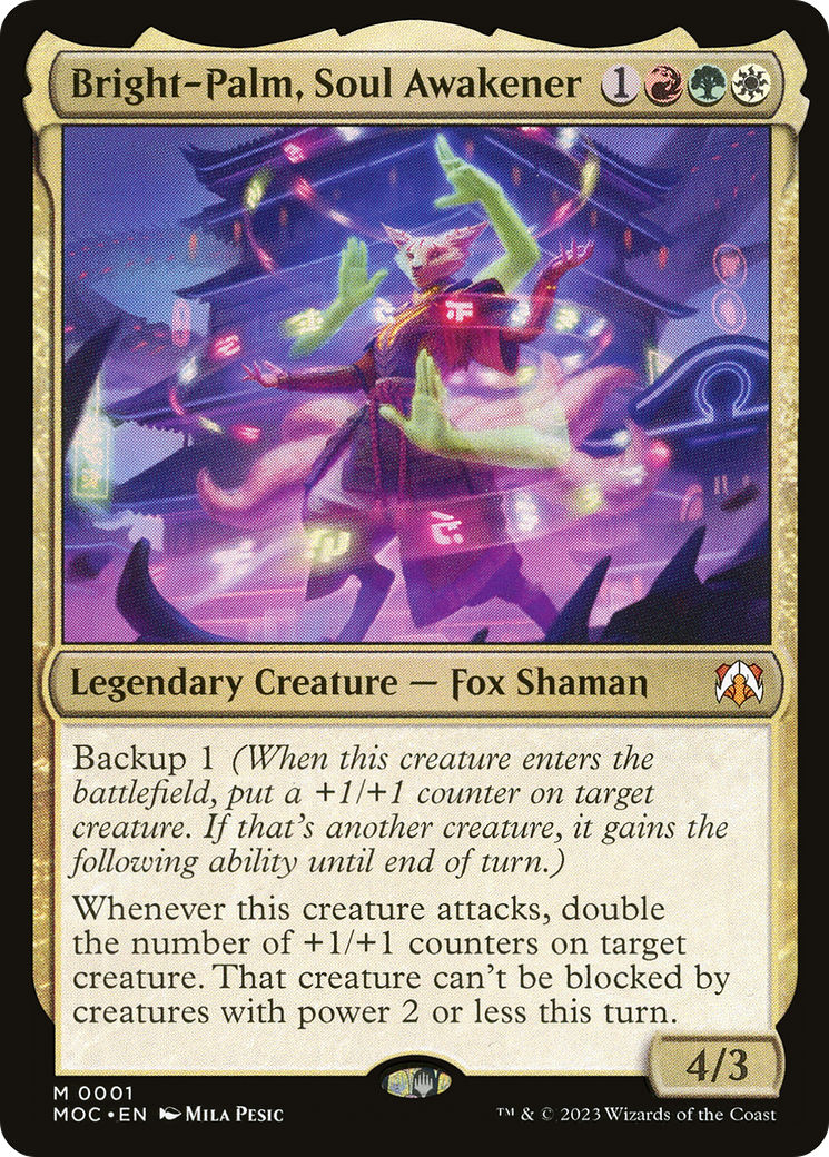 Bright-Palm, Soul Awakener [March of the Machine Commander] | Jomio and Rueliete's Cards and Comics
