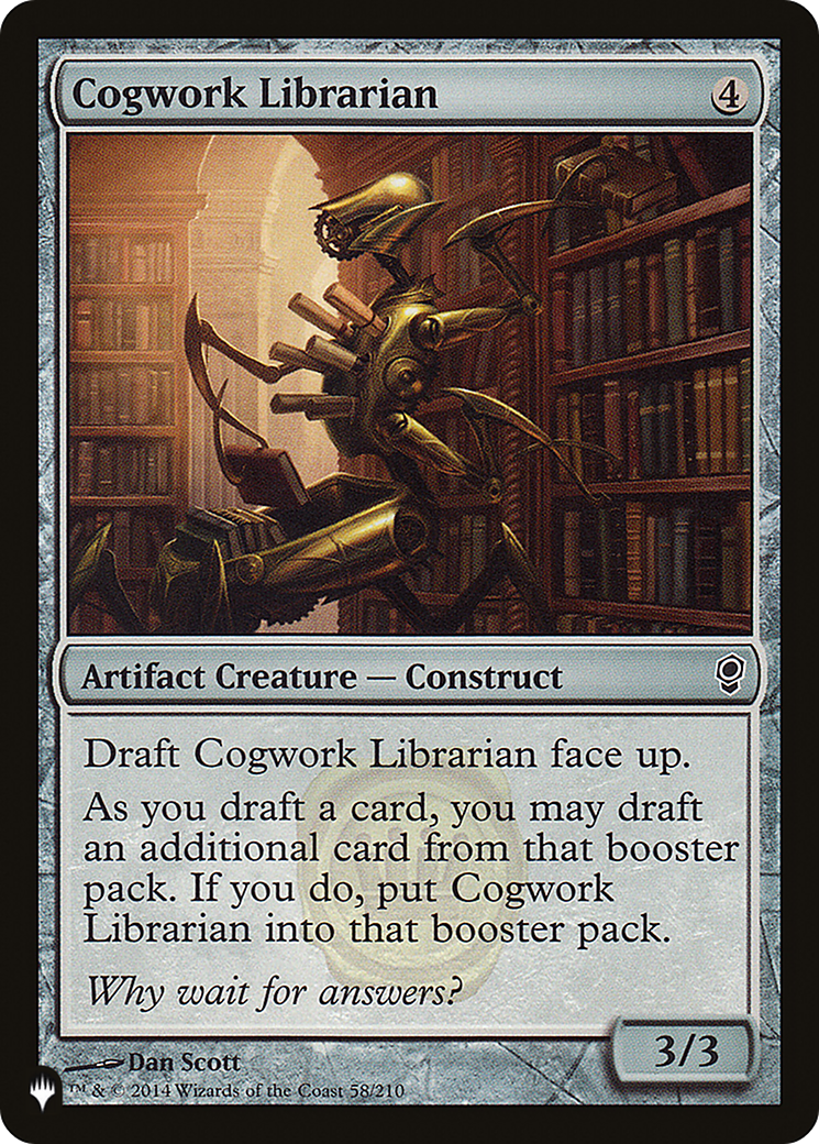 Cogwork Librarian [The List] | Jomio and Rueliete's Cards and Comics