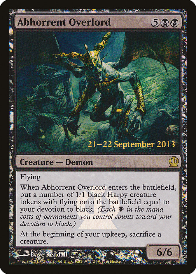 Abhorrent Overlord [Theros Prerelease Promos] | Jomio and Rueliete's Cards and Comics