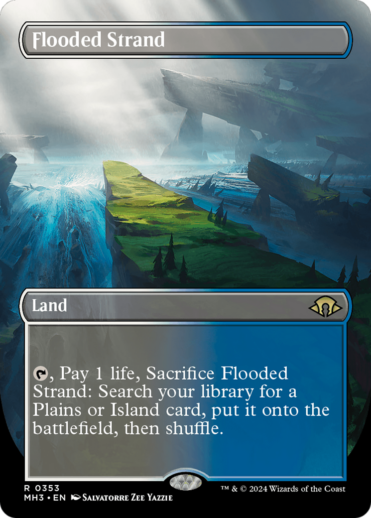 Flooded Strand (Borderless) [Modern Horizons 3] | Jomio and Rueliete's Cards and Comics