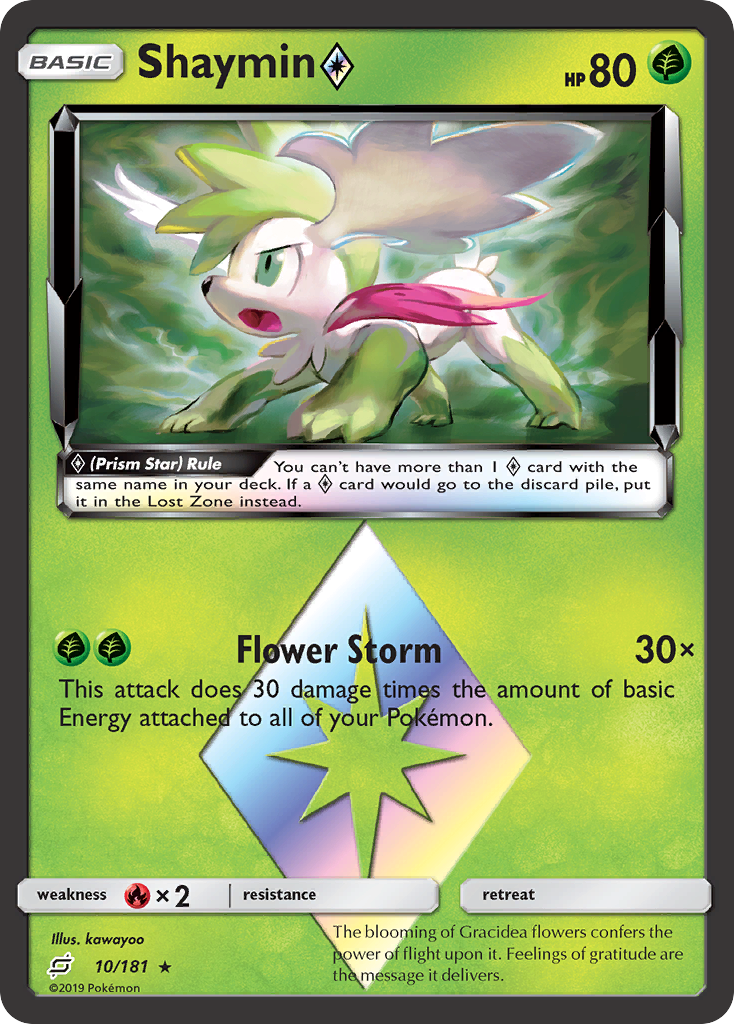 Shaymin (10/181) (Prism Star) [Sun & Moon: Team Up] | Jomio and Rueliete's Cards and Comics