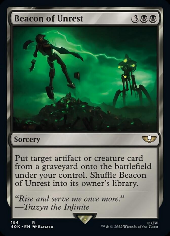 Beacon of Unrest [Warhammer 40,000] | Jomio and Rueliete's Cards and Comics