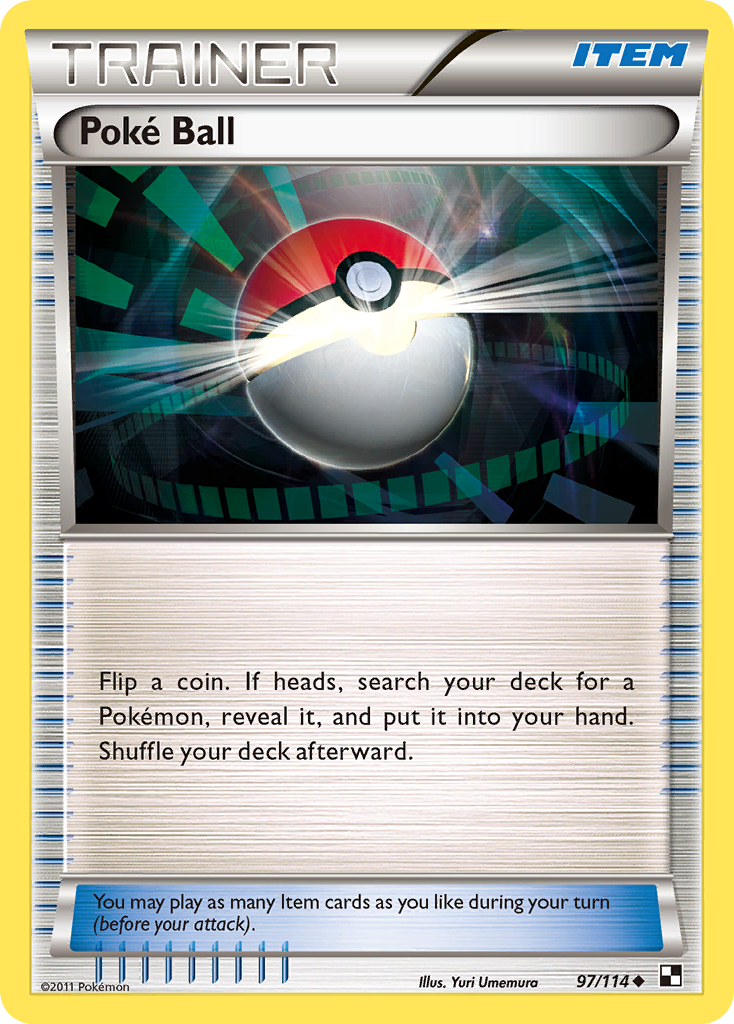 Poke Ball (97/114) [Black & White: Base Set] | Jomio and Rueliete's Cards and Comics