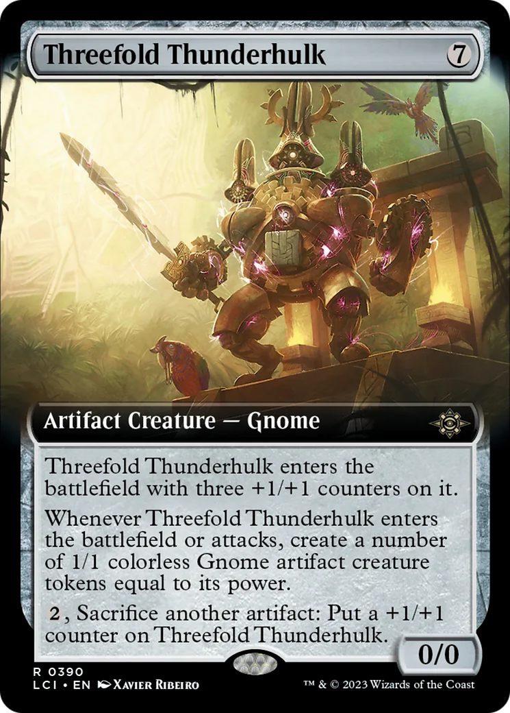 Threefold Thunderhulk (Extended Art) [The Lost Caverns of Ixalan] | Jomio and Rueliete's Cards and Comics