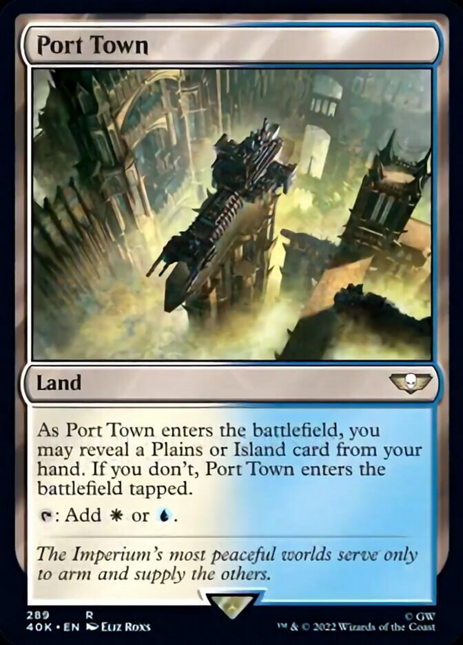 Port Town (Surge Foil) [Warhammer 40,000] | Jomio and Rueliete's Cards and Comics