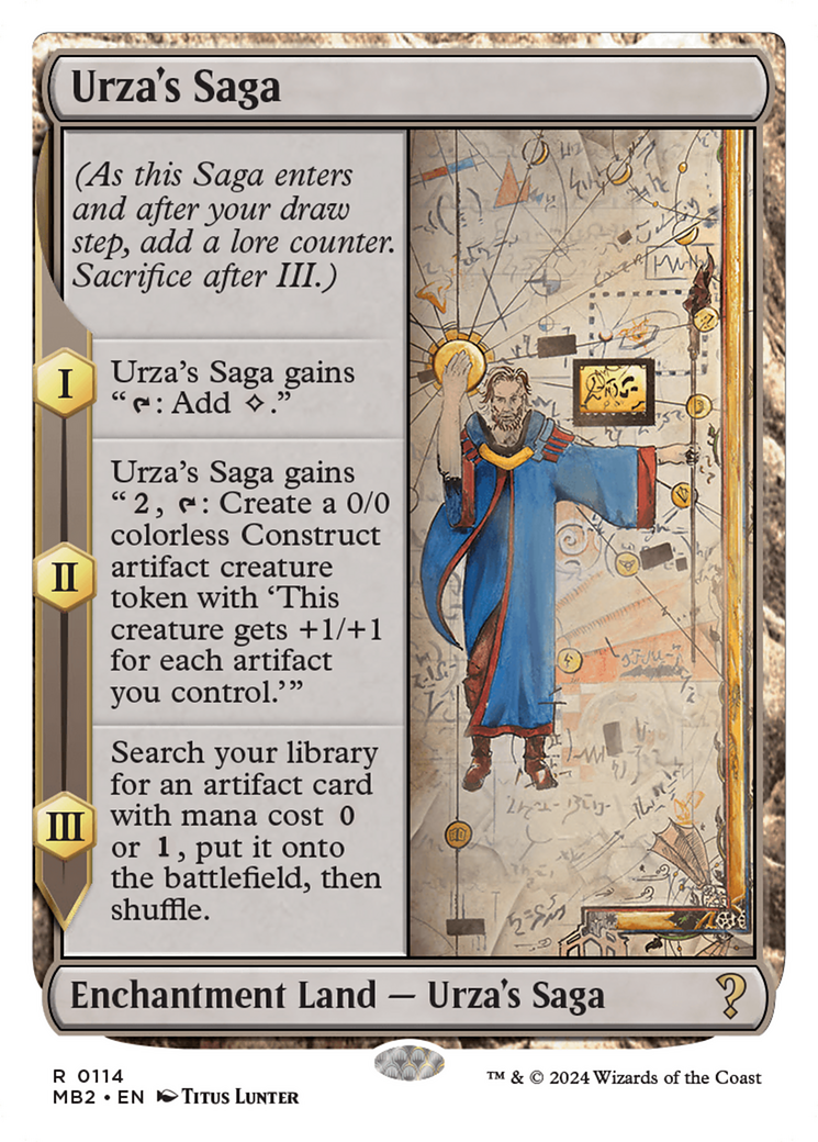 Urza's Saga (White Border) [Mystery Booster 2] | Jomio and Rueliete's Cards and Comics