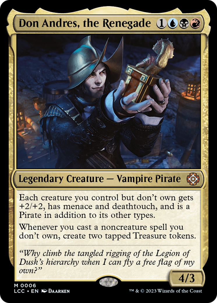 Don Andres, the Renegade [The Lost Caverns of Ixalan Commander] | Jomio and Rueliete's Cards and Comics