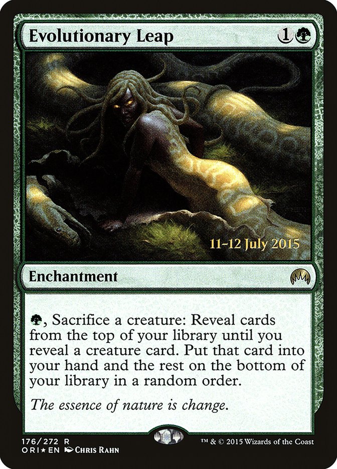 Evolutionary Leap [Magic Origins Prerelease Promos] | Jomio and Rueliete's Cards and Comics