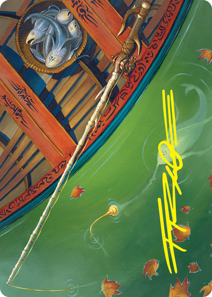 Fishing Pole Art Card (18/54) (Gold-Stamped Signature) [Foundations Art Series] | Jomio and Rueliete's Cards and Comics