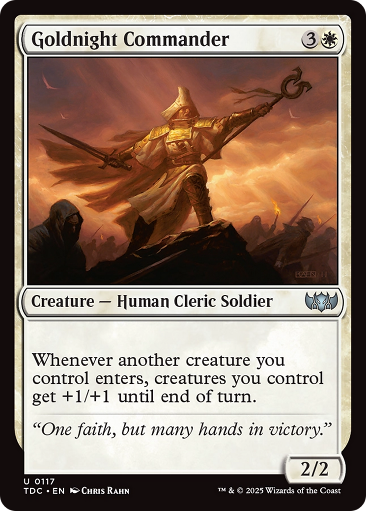 Goldnight Commander [Tarkir: Dragonstorm Commander] | Jomio and Rueliete's Cards and Comics