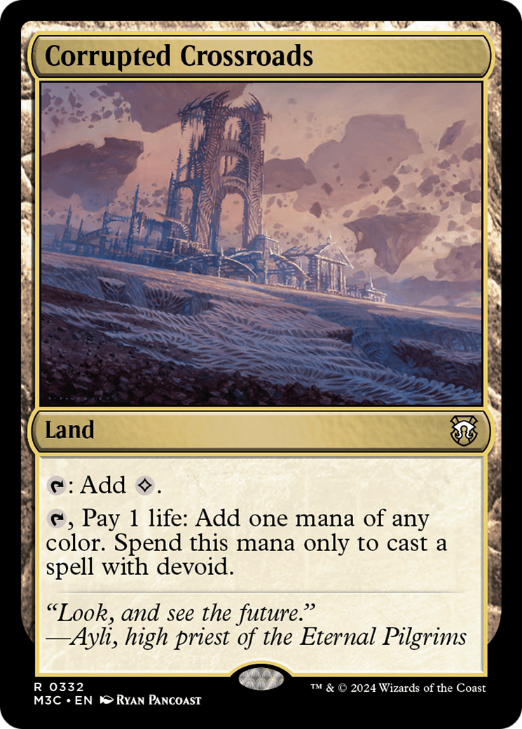 Corrupted Crossroads (Ripple Foil) [Modern Horizons 3 Commander] | Jomio and Rueliete's Cards and Comics