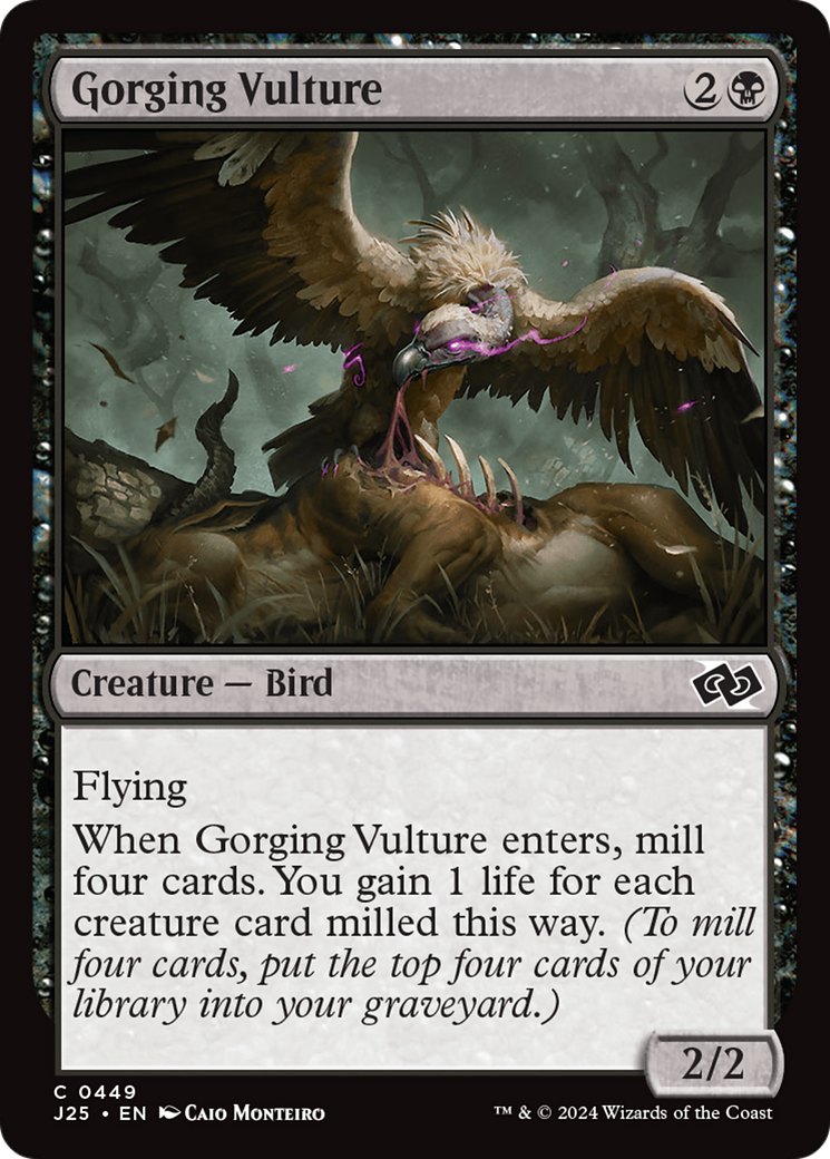 Gorging Vulture [Foundations Jumpstart] | Jomio and Rueliete's Cards and Comics