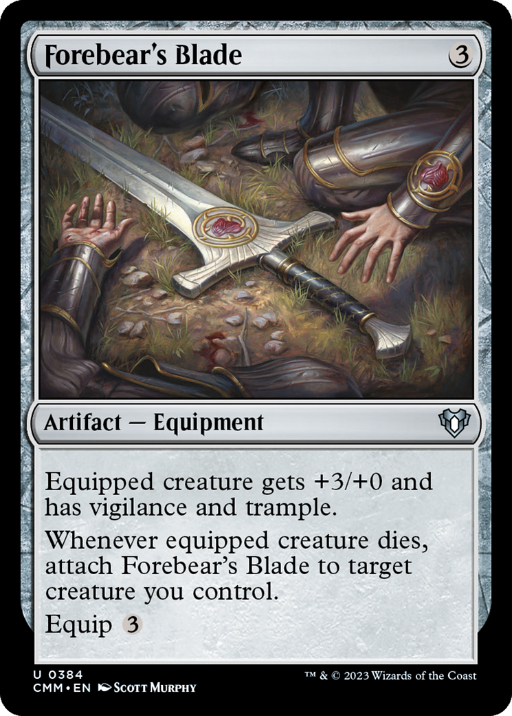 Forebear's Blade [Commander Masters] | Jomio and Rueliete's Cards and Comics
