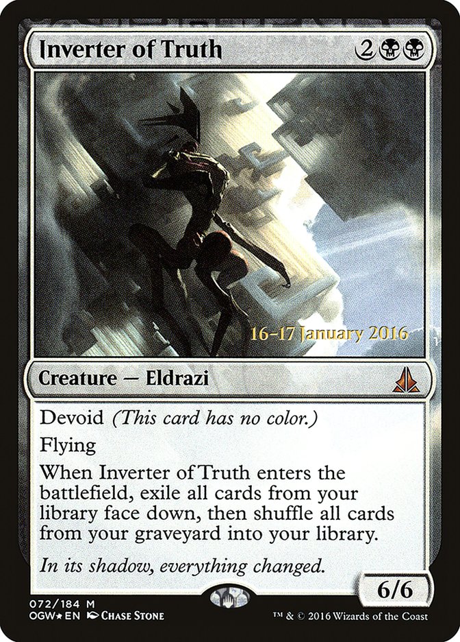 Inverter of Truth [Oath of the Gatewatch Prerelease Promos] | Jomio and Rueliete's Cards and Comics