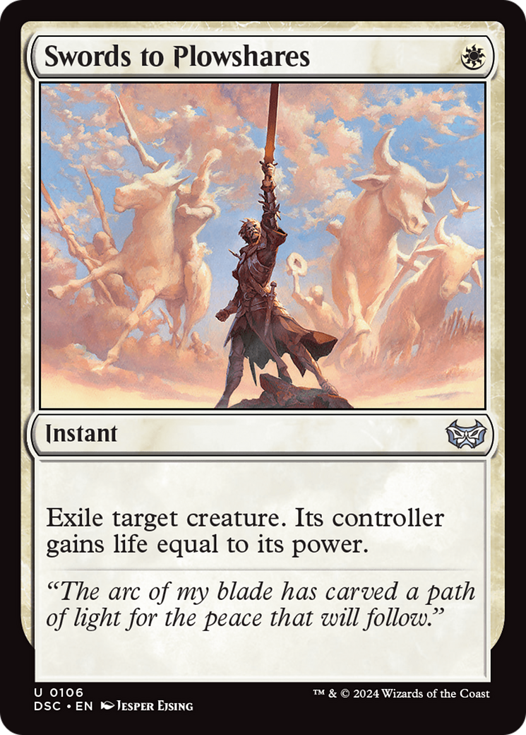 Swords to Plowshares [Duskmourn: House of Horror Commander] | Jomio and Rueliete's Cards and Comics