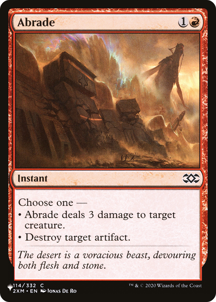 Abrade (2XM) [The List] | Jomio and Rueliete's Cards and Comics