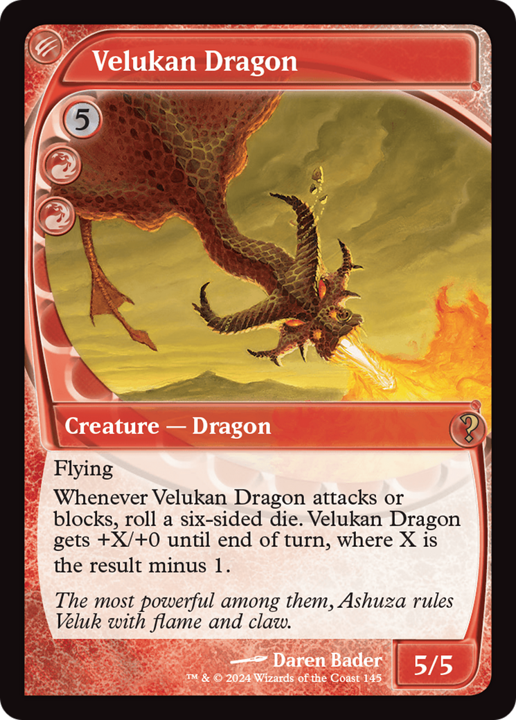 Velukan Dragon (Future Sight) [Mystery Booster 2] | Jomio and Rueliete's Cards and Comics